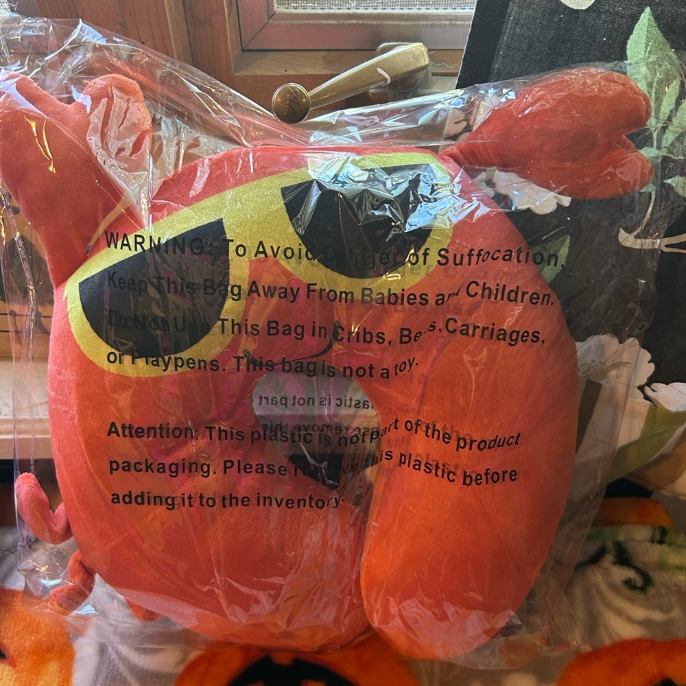 Red Crab neck pillow
